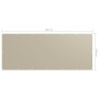 Toldo para balcón tela oxford beige 120x300 cm de , Sombrillas - Ref: Foro24-134944, Precio: 20,09 €, Descuento: %