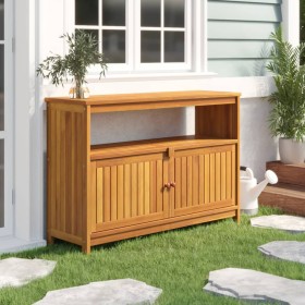 Garden console table solid acacia wood 110x35x75 cm by , Garden tables - Ref: Foro24-319697, Price: 227,32 €, Discount: %