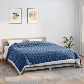 Weighted blanket blue fabric 220x260 cm 15 kg by , Blankets - Ref: Foro24-350803, Price: 79,99 €, Discount: %