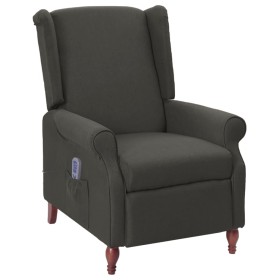 Sillón reclinable de masaje tela gris oscuro de vidaXL, Sillones de masaje eléctricos - Ref: Foro24-282208, Precio: 186,99 €,...