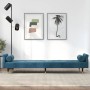 Sofa bed with blue velvet cushions by , Sofas - Ref: Foro24-351856, Price: 293,99 €, Discount: %