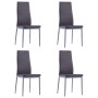 Conjunto de mesa y sillas de comedor 5 piezas gris de , muebles para cocinas y comedores - Ref: Foro24-281695, Precio: 219,37...