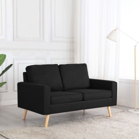 2 seater black fabric sofa by , Sofas - Ref: Foro24-288712, Price: 234,87 €, Discount: %