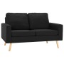 2-Sitzer-Sofa aus schwarzem Stoff von , Sofas - Ref: Foro24-288712, Preis: 235,31 €, Rabatt: %