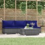 4-teiliges Gartenmöbel-Set und graue synthetische Rattankissen von , Gartensets - Ref: Foro24-317573, Preis: 261,06 €, Rabatt: %