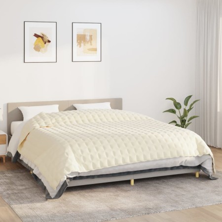 Manta con peso tela color crema claro 220x260 cm 15 kg de , Mantas - Ref: Foro24-350821, Precio: 78,99 €, Descuento: %