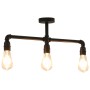 Black ceiling lamp 3 E27 bulbs by vidaXL, Lamps - Ref: Foro24-281628, Price: 43,63 €, Discount: %