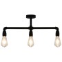 Black ceiling lamp 3 E27 bulbs by vidaXL, Lamps - Ref: Foro24-281628, Price: 43,63 €, Discount: %