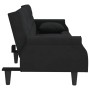 Black velvet sofa bed with armrests by , Sofas - Ref: Foro24-351948, Price: 278,99 €, Discount: %