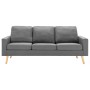 2-teilige Sofagarnitur aus hellgrauem Stoff von , Sofas - Ref: Foro24-3056634, Preis: 590,78 €, Rabatt: %