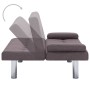 Sofá cama con dos almohadas de poliéster color gris topo de vidaXL, Sofás - Ref: Foro24-282192, Precio: 172,99 €, Descuento: %