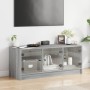 TV stand with Sonoma gray glass doors 102x37x42 cm by , TV Furniture - Ref: Foro24-836411, Price: 74,79 €, Discount: %