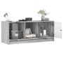 TV stand with Sonoma gray glass doors 102x37x42 cm by , TV Furniture - Ref: Foro24-836411, Price: 74,79 €, Discount: %