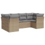 Set Gartensofas mit Kissen 6 Stück synthetisches Rattan beige von , Gartensets - Ref: Foro24-3249948, Preis: 442,69 €, Rabatt: %