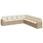 Set de sofás de jardín 9 pzas con cojines ratán sintético beige de , Conjuntos de jardín - Ref: Foro24-3219078, Precio: 707,0...