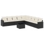 Set de sofás de jardín 10 pzas cojines ratán sintético negro de , Conjuntos de jardín - Ref: Foro24-3219086, Precio: 585,94 €...