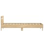 Cama con cabecero madera de ingeniería roble Sonoma 75x190 cm de , Camas y somieres - Ref: Foro24-838570, Precio: 73,65 €, De...