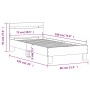 Cama con cabecero madera de ingeniería roble Sonoma 75x190 cm de , Camas y somieres - Ref: Foro24-838570, Precio: 73,65 €, De...