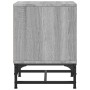 Bedside table with Sonoma gray glass door 35x37x50 cm by , Nightstands - Ref: Foro24-836528, Price: 37,12 €, Discount: %