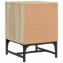 Mesitas noche con puertas vidrio 2 uds roble Sonoma 35x37x50 cm de , Mesitas de noche - Ref: Foro24-836523, Precio: 66,17 €, ...