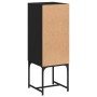 Armario auxiliar con puerta de vidrio negro 35x37x100 cm de , Aparadores - Ref: Foro24-836554, Precio: 56,79 €, Descuento: %