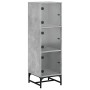 Sideboard with gray concrete glass doors 35x37x120 cm by , Sideboards - Ref: Foro24-836563, Price: 67,52 €, Discount: %