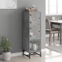 Sideboard with gray concrete glass doors 35x37x120 cm by , Sideboards - Ref: Foro24-836563, Price: 67,52 €, Discount: %