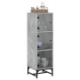 Sideboard with gray concrete glass doors 35x37x120 cm by , Sideboards - Ref: Foro24-836563, Price: 67,52 €, Discount: %