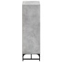 Sideboard with gray concrete glass doors 35x37x120 cm by , Sideboards - Ref: Foro24-836563, Price: 67,52 €, Discount: %