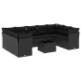 Set de sofás de jardín 10 pzas cojines ratán sintético negro de , Conjuntos de jardín - Ref: Foro24-3249974, Precio: 671,88 €...