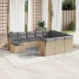 Garden sofa set 11 pieces with beige synthetic rattan cushions by , Garden sets - Ref: Foro24-3250098, Price: 710,29 €, Disco...