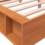 Estructura de cama madera maciza pino marrón cera 140x200 cm de , Camas y somieres - Ref: Foro24-844428, Precio: 131,22 €, De...