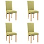 Dining chairs 4 units of green fabric by vidaXL, dining chairs - Ref: Foro24-249030, Price: 225,37 €, Discount: %