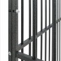 Dog cage with wheels, black galvanized steel by , Dog kennels - Ref: Foro24-172208, Price: 130,69 €, Discount: %