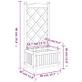 Pflanzgefäß mit Rankgitter massives Tannenholz grau von , Töpfe und Pflanzgefäße - Ref: Foro24-365483, Preis: 42,99 €, Rabatt: %