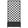 Planter with solid black spruce wood trellis by , Pots and planters - Ref: Foro24-365481, Price: 90,35 €, Discount: %