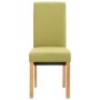 Dining chairs 4 units of green fabric by vidaXL, dining chairs - Ref: Foro24-249030, Price: 225,37 €, Discount: %