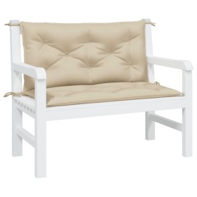 Gartenbankkissen 2 Stück beige Oxford-Stoff 100x50x7 cm von , Kissen für Stühle und Sofas - Ref: Foro24-314995, Preis: 44,99 ...