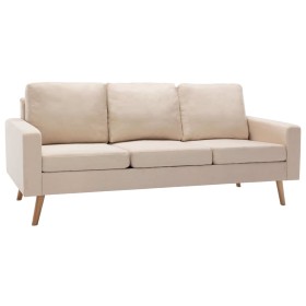 Cream fabric 2-piece sofa set by , Sofas - Ref: Foro24-3056637, Price: 613,31 €, Discount: %