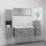 Juego de muebles de baño madera de ingeniería gris hormigón de , Muebles de baño - Ref: Foro24-3071121, Precio: 399,38 €, Des...