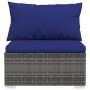 7-piece garden sofa set and gray synthetic rattan cushions by , Garden sets - Ref: Foro24-3101462, Price: 431,99 €, Discount: %