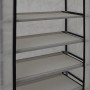 Shoe cabinet with gray fabric cover 58x28x106 cm by vidaXL, Shoe racks and shoe organizers - Ref: Foro24-282430, Price: 30,00...