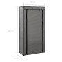 Shoe cabinet with gray fabric cover 58x28x106 cm by vidaXL, Shoe racks and shoe organizers - Ref: Foro24-282430, Price: 30,00...