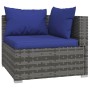 Set de muebles de jardín 10 pzas y cojines ratán sintético gris de , Conjuntos de jardín - Ref: Foro24-3101798, Precio: 764,5...