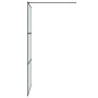 Black frosted ESG glass shower screen 100x195 cm by , Shower walls and screens - Ref: Foro24-152112, Price: 189,14 €, Discoun...