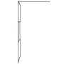 Black semi-frosted ESG glass shower screen 90x195 cm by , Shower walls and screens - Ref: Foro24-152106, Price: 154,49 €, Dis...