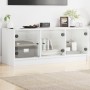 TV-Schrank mit weißen Glastüren 102x37x42 cm von , TV-Möbel - Ref: Foro24-836406, Preis: 74,79 €, Rabatt: %