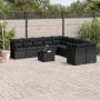 11-piece garden sofa set and black synthetic rattan cushions by , Garden sets - Ref: Foro24-3250084, Price: 718,95 €, Discoun...