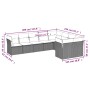 8-teiliges Gartensofa-Set und schwarze synthetische Rattankissen von , Gartensets - Ref: Foro24-3250004, Preis: 579,95 €, Rab...