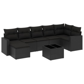 8-piece garden sofa set and black synthetic rattan cushions by , Modular outdoor sofas - Ref: Foro24-3251622, Price: 511,66 €...